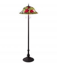 62" High Tiffany Rosebush Floor Lamp