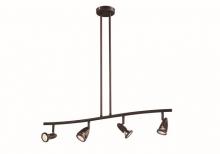 Stingray Collection, 4-Light, 4-Shade, Adjustable Height Indoor Ceiling Track Light